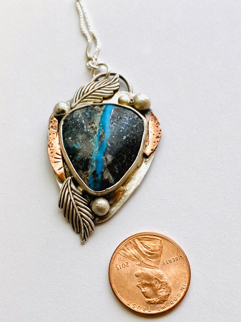 Royston Ribbon Turquoise Silversmith Neckace Etsy UK