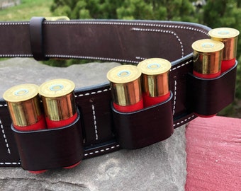 RANGER Style Cartridge Belt , For SASS Single Action Shooting Society,  2 Ply, 2.25" Wide, w/Riser, 4 colors, USA