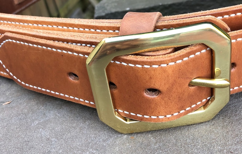 Leather Work 1 Ply Dress and Holster Belts From Amish Etsy