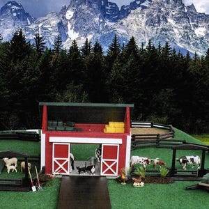 CHILDREN'S Playtime RED Barns, BARN ONLy Handmade by the Amish in Ohio  18" x 13" x 11". Farm and Ranch Children's Toys and Animals.
