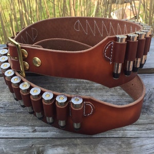 Quigley Down Under Look, Cartridge Belts 1 ply, 3-1/4 Wide, All Calibers & Shells, Custom SASS work for the Single Action Shooting Society, image 1