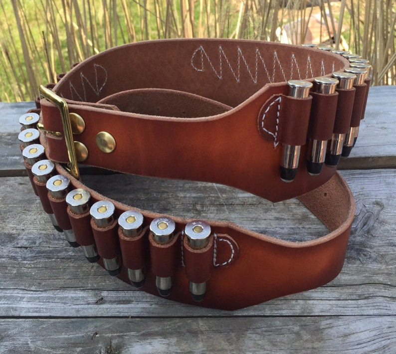 Quigley Down Under Look, Cartridge Belts 1 ply, 3-1/4 Wide, All Calibers & Shells, Custom SASS work for the Single Action Shooting Society, image 1