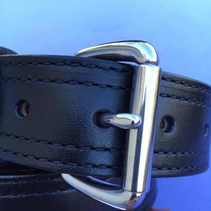 LAW Enforcement First Responder 2-Ply, and  Belts, 1-3/4", 2.0" and 2-1/4", 2-1/2" wide, Top Grain , Amish Made, S/S  Buckle or Solid Brass