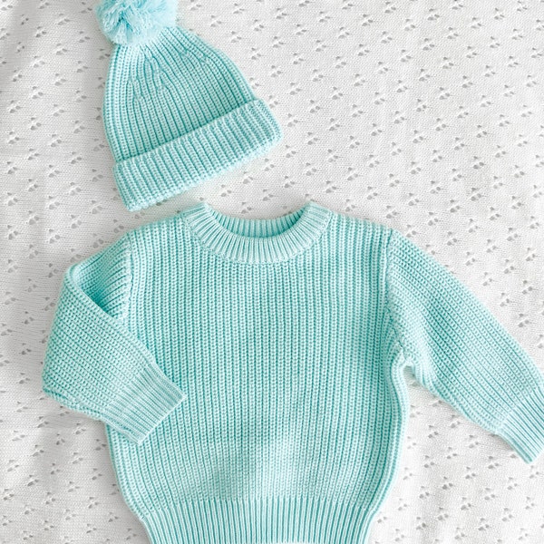 Blue Baby Sweater Etsy