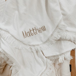 Baby-Decke. Waffel Fransen Baby Swaddle Decke, Swaddle, Baby Decke, weiche Kuschelige Babydecke