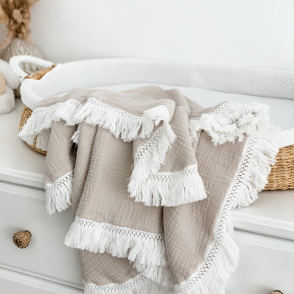 Fringe Baby Blanket Etsy