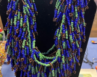 Multi-strand mane's necklace from Samburu, Kenya