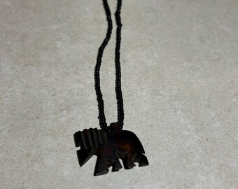 Lion Pendant Beaded Necklace