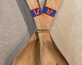 Beaded Wooden Spoons