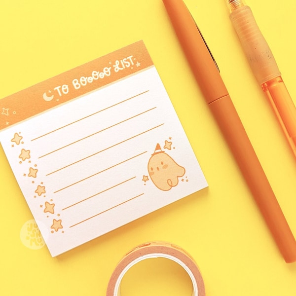 To Boo List Sticky Memo Pads | To do notepad, halloween stationery