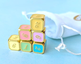 Soft Rainbow Metal Dice Set (All D6s)