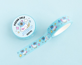 Pigeon Pals Washi Tape | 15mm x 10m | cute washi tape / scrapbooking tape / cute stationery