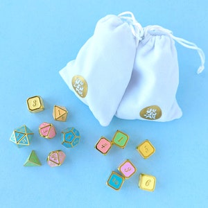 Soft Rainbow Metal Dice Set All D6s image 4