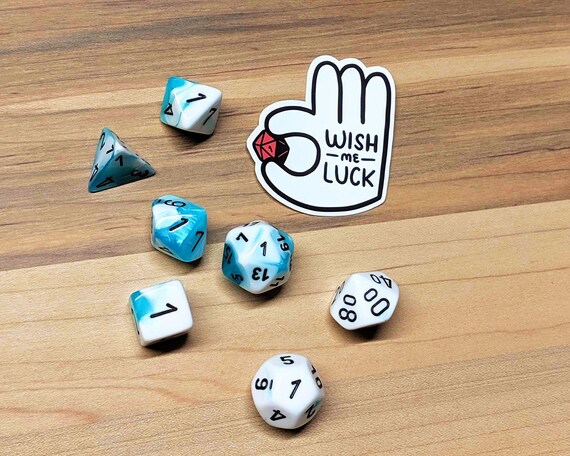 Wish Me Luck Sticker Etsy