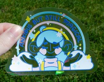 Anxious But Still Magical Suncatcher Sticker