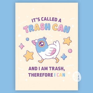 Trash CAN Art Print image 1