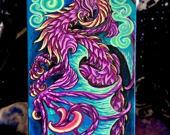 Purple Dragon | original painting on canvas