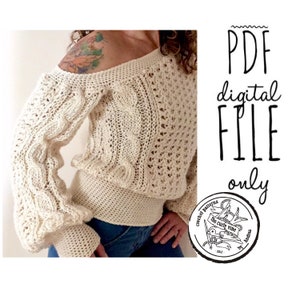 Skade Sweater PDF Crochet and Knit Pattern