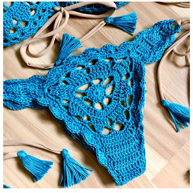 Sea Breeze Lace Bikini PDF Crochet Pattern image 3