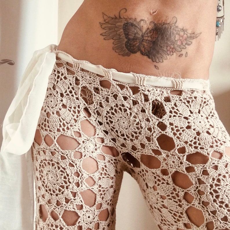 Mermaid Lace Pants PDF Crochet Pattern image 5