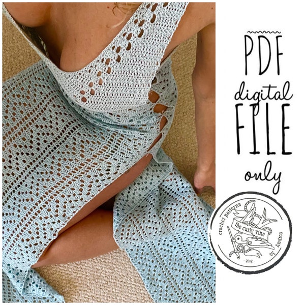 Peekaboo Backless Dress PDF Crochet Pattern