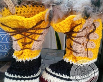 Crochet Adult Slippers Pattern PDF - Sorel Slippers, Digital Download