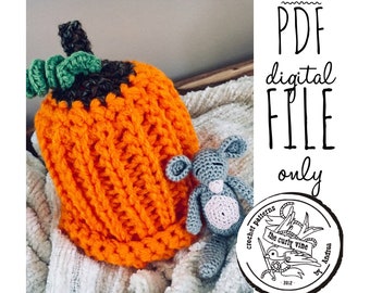 Pumpkin Hat and Mouse PDF Crochet Pattern