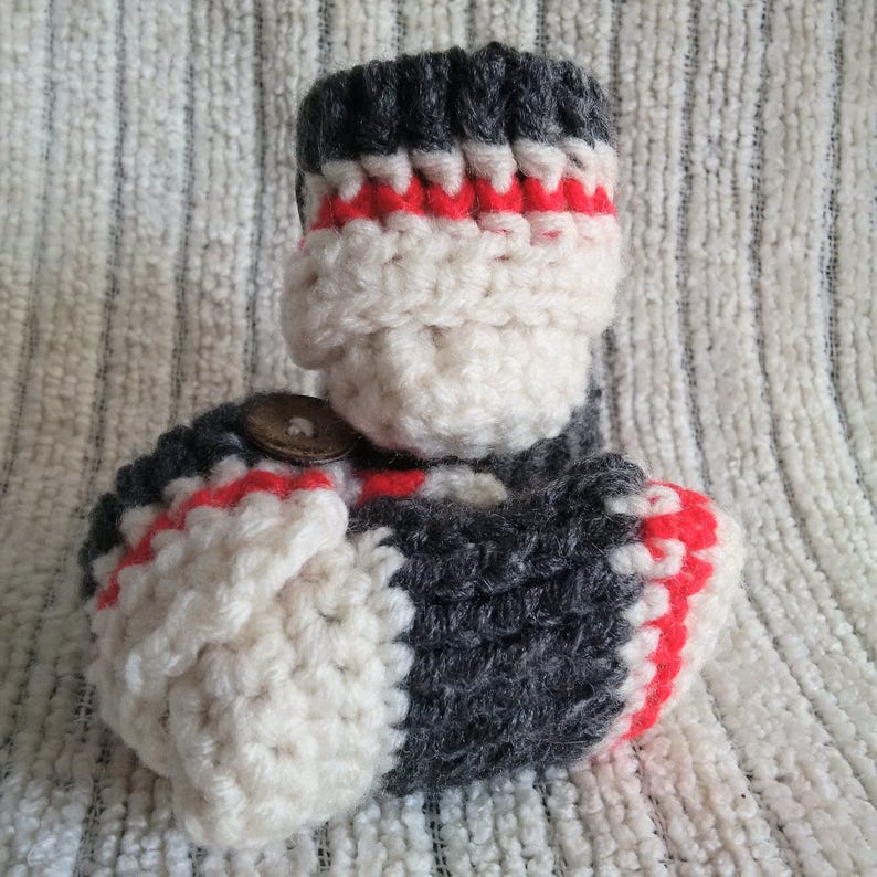 PATTERN ONLY Crochet Baby Sock Monkey Slippers - Etsy Canada