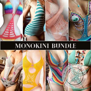 Crochet Bundle Pattern PDF - 8 Bikini Patterns, Digital Download
