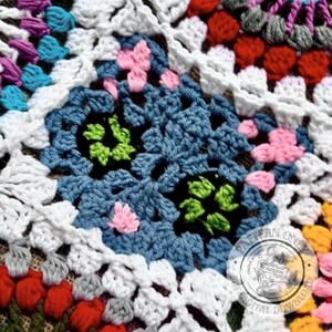 Crochet Cat Granny Square Pattern PDF - Digital Download