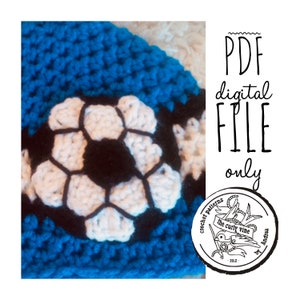 Crochet Soccer Ball Patch PDF Crochet Pattern