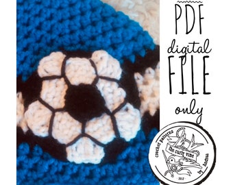 Crochet Soccer Ball Patch PDF Crochet Pattern