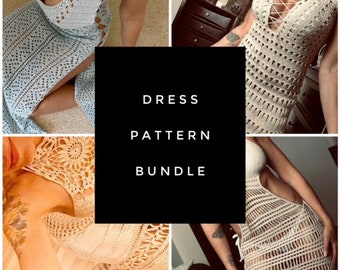 Dress Pattern Bundle 4 Patterns 75% OFF
