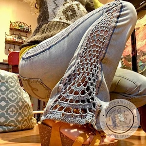 Crochet BELLBOTTOM Jeans PDF Crochet Pattern Digital File Only