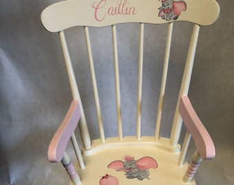 child's rocking chairs, hand painted kids rocking chit, baby shower gifts