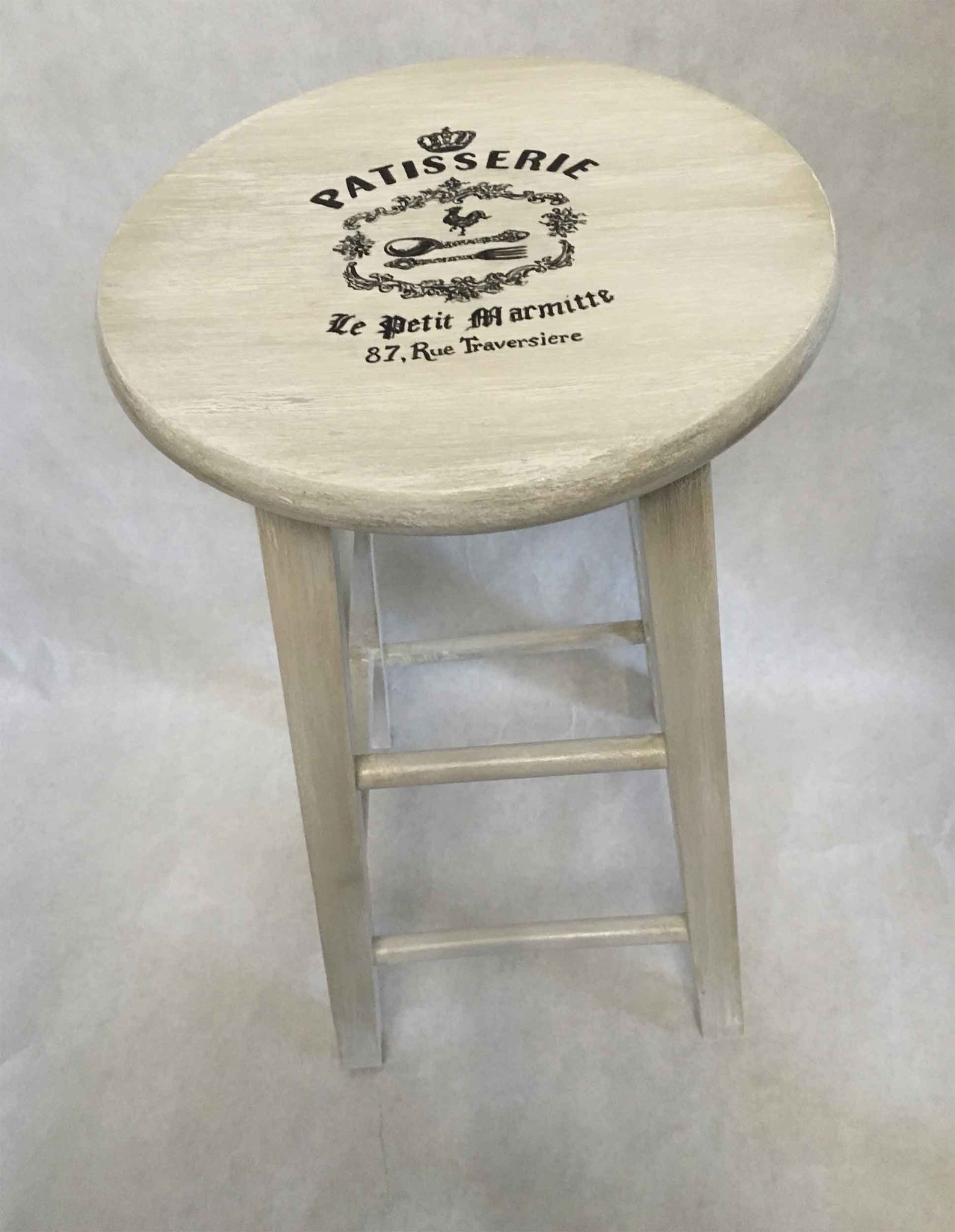 Bar Stools Shabby Chic Bar Stools Hand Painted Bar Stool Etsy