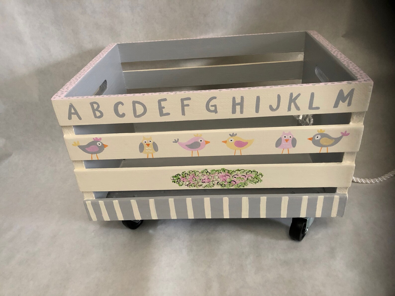 Woodland Toy Box Crate Book Crate New Baby Gift Baby Shower Etsy