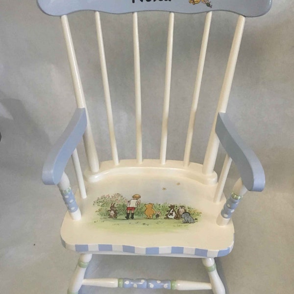 Hand Painted Rocking Chair - Etsy