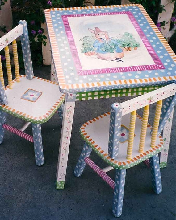 painted kids table