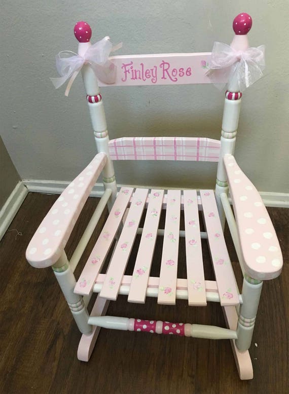 personalized childs rocking chair