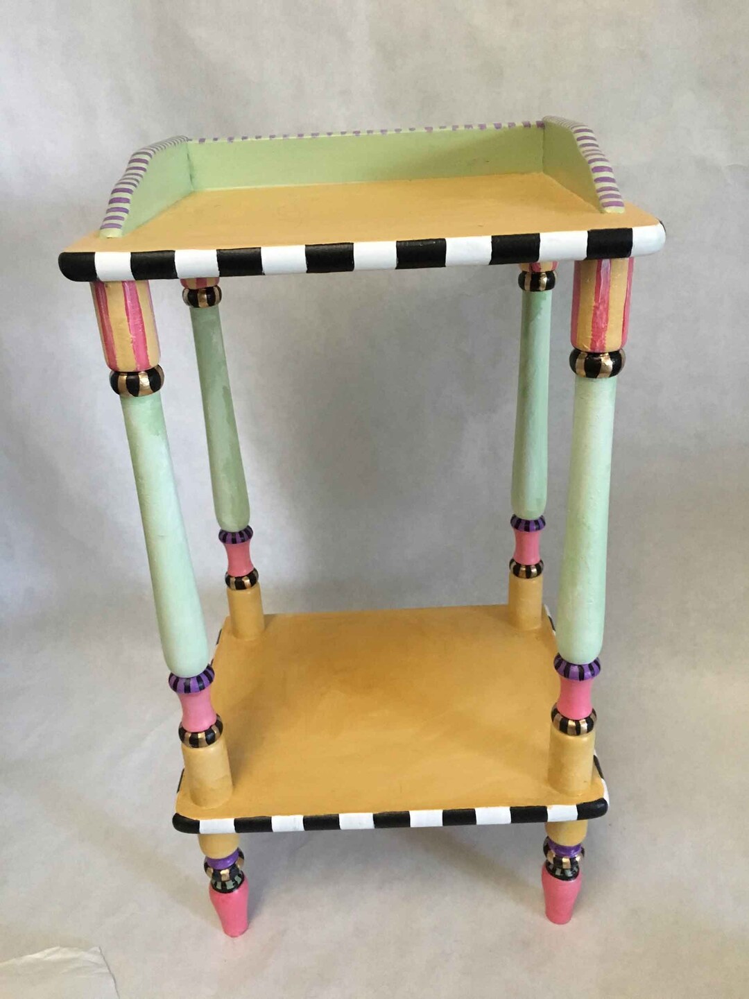 Occasional Table, End Table, Bathroom Storage, Hand Painted Furniture ...