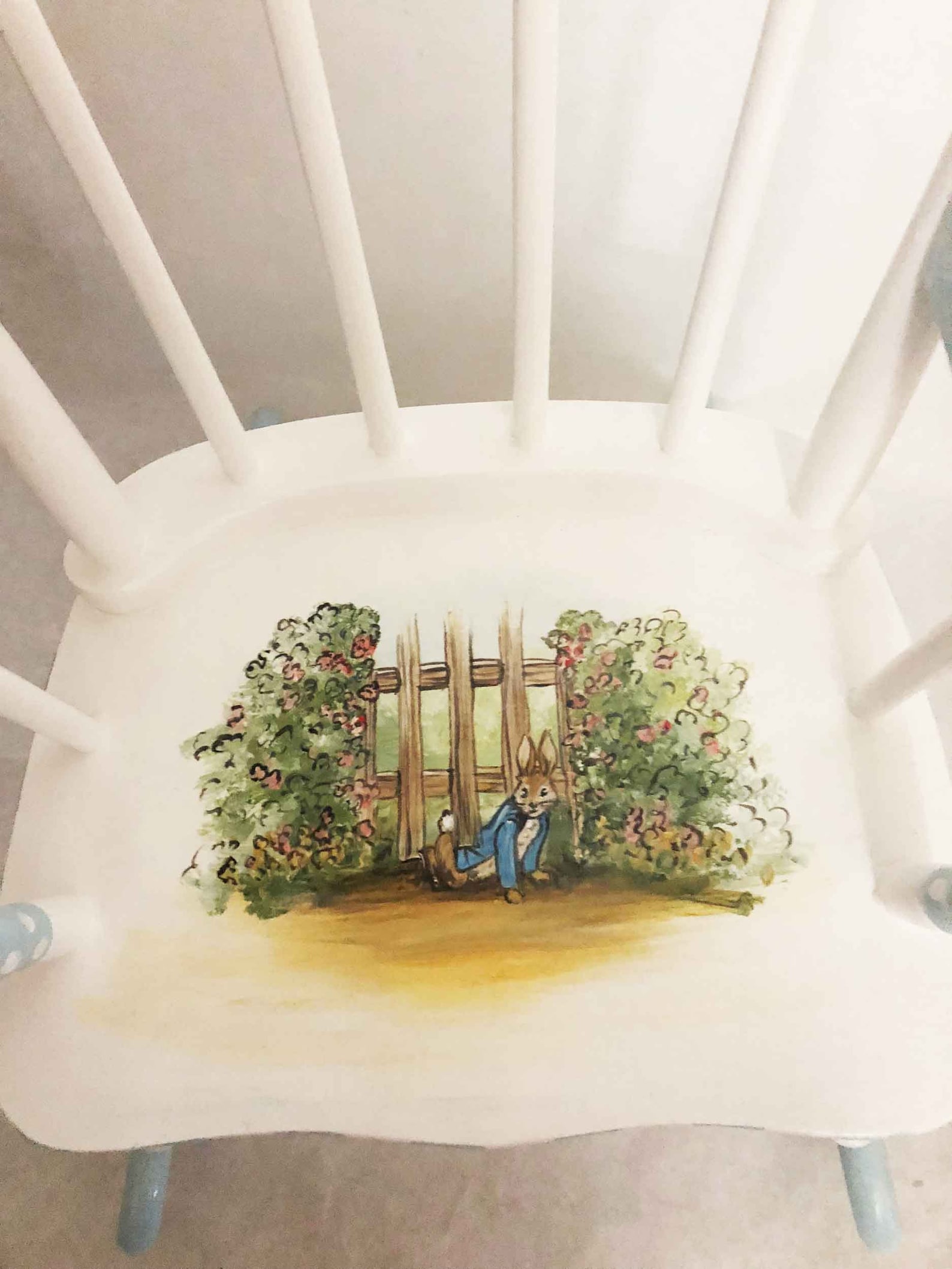 Peter Rabbit Rocking Chair Hand Painted Child's Rocker - Etsy