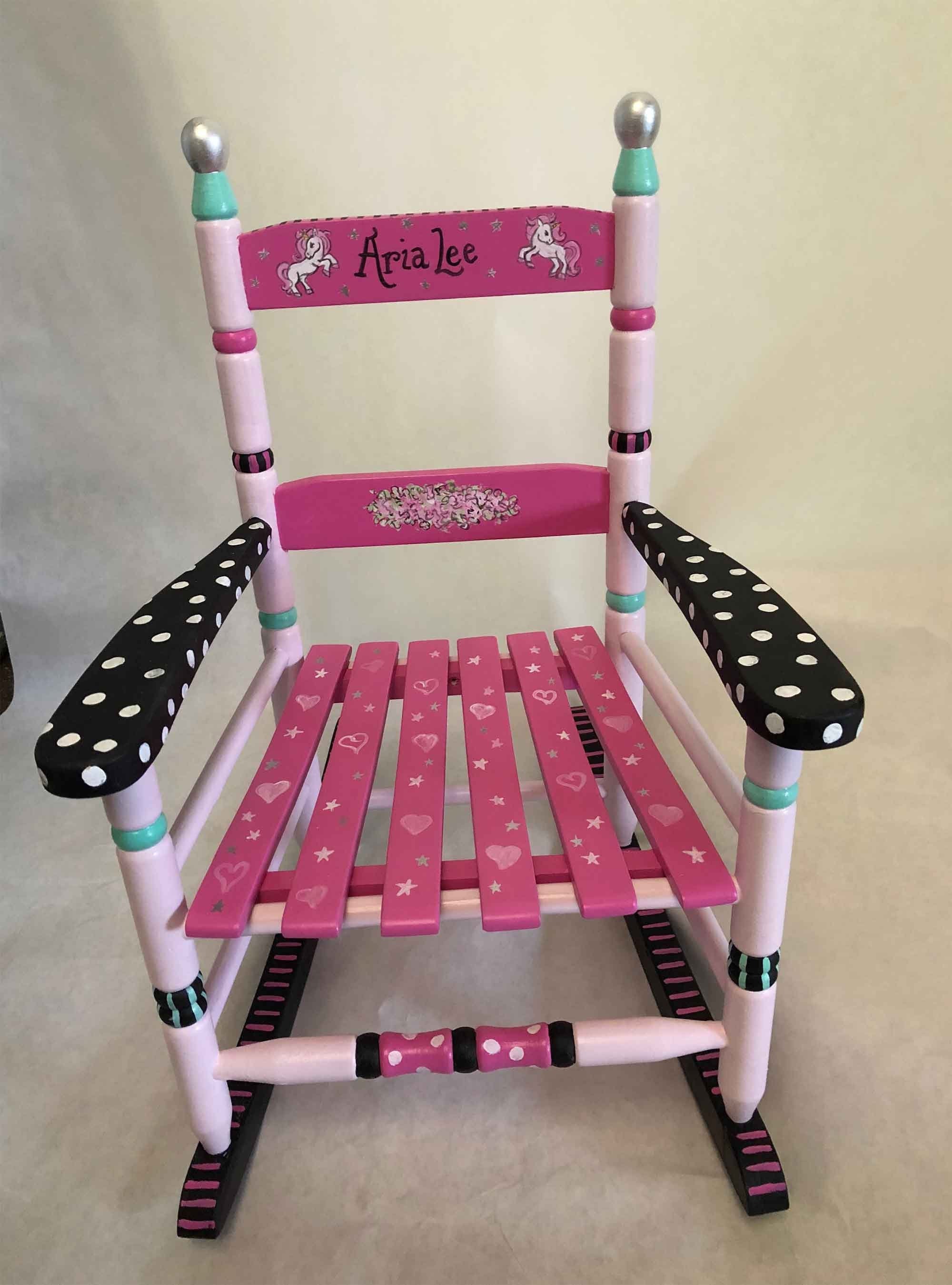 kids pink rocking chair