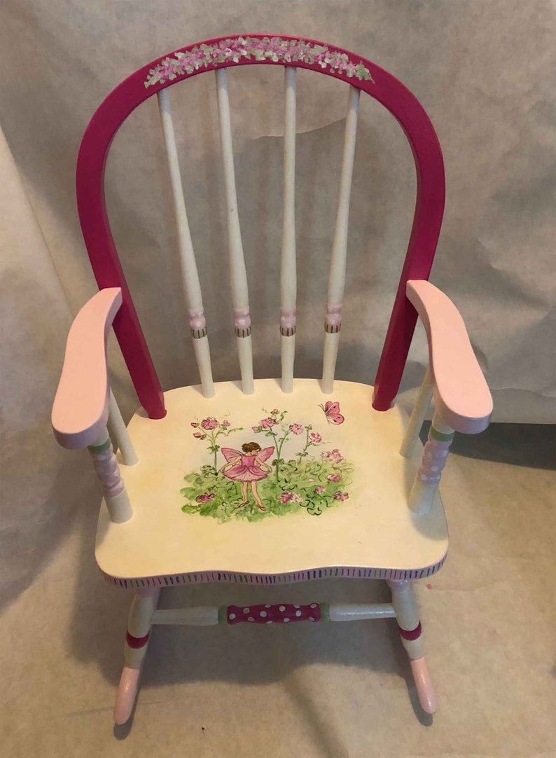 hand painted furniture hand painted rocking chair child/'s rocking chair