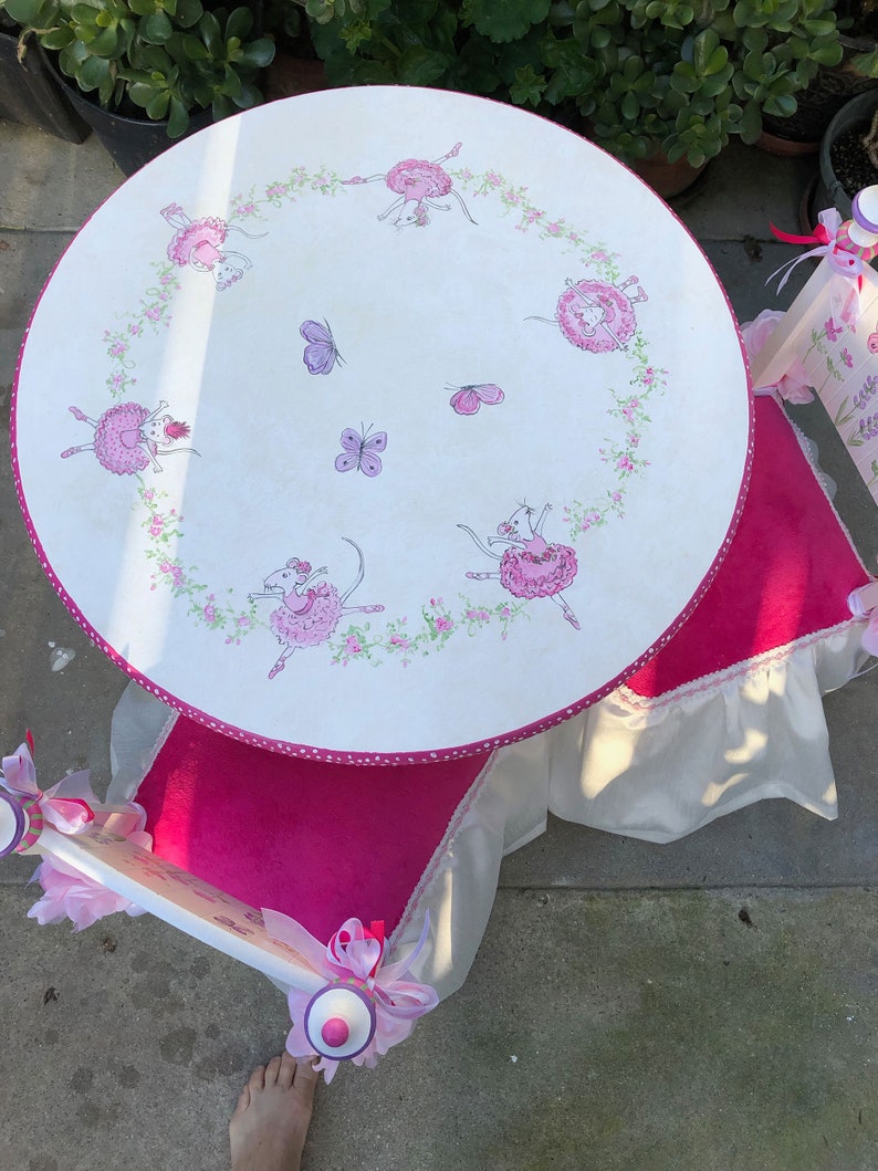 Kids Table Sets Hand Painted Children's Table and Chairs Etsy