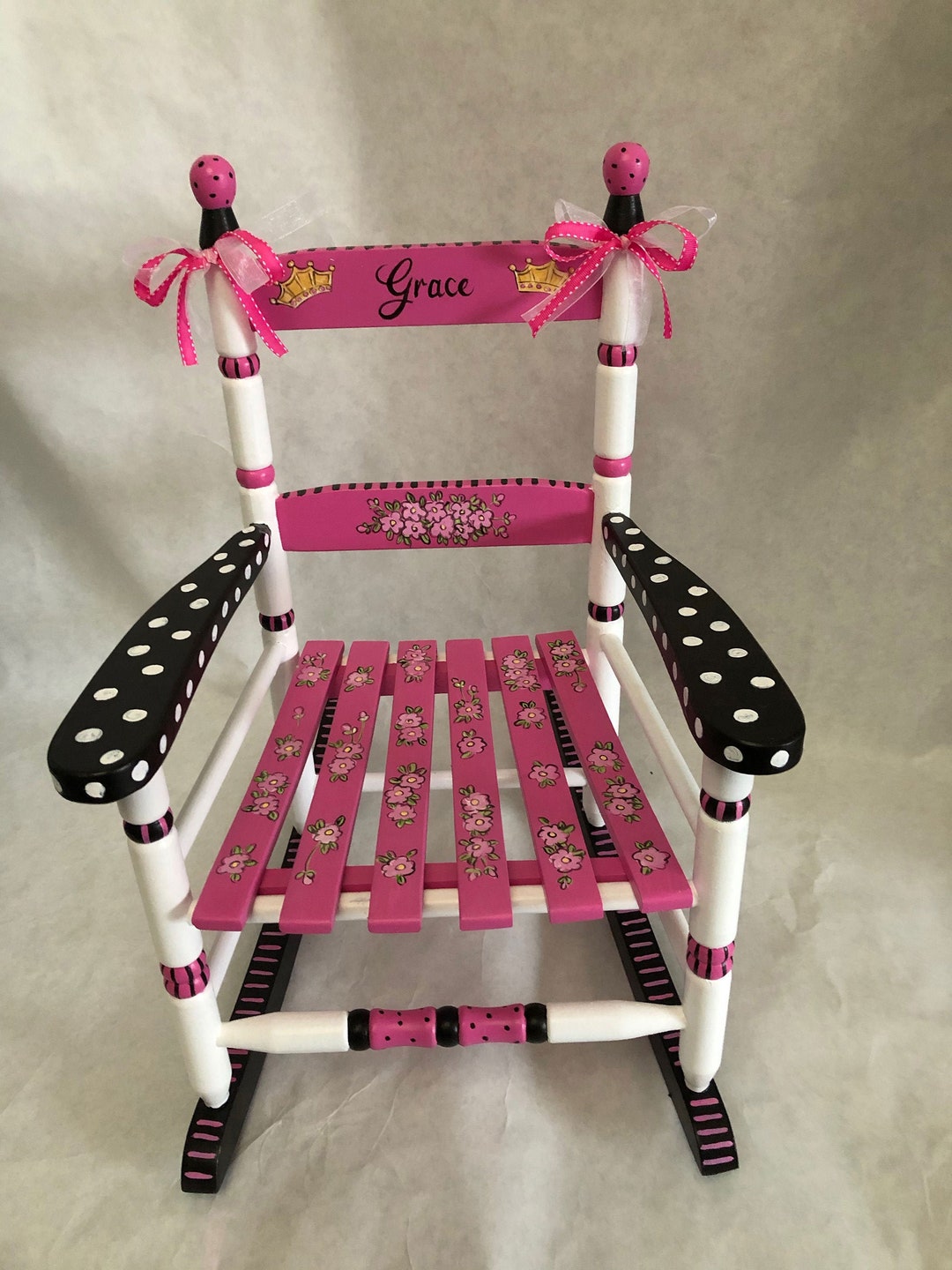 Princess Rocking Chair Princess cottage rocker, child's rocking chairs, hand painted kids ...