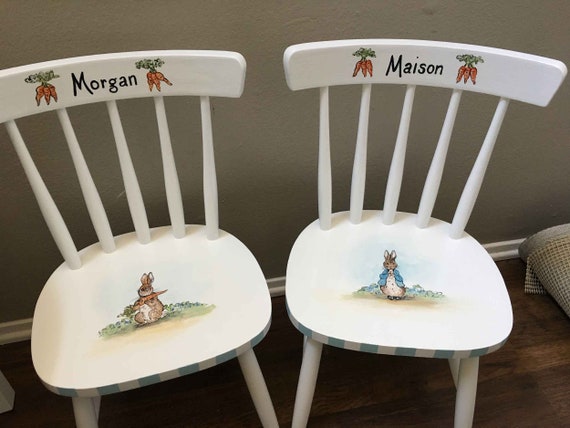 Hand Painted Kids Table And Chair Set Children S Table Etsy