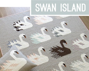 Swan Island Quilt and Pillow Pattern by Elizabeth Hartman