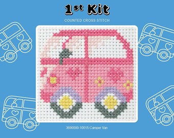 Anchor 1st Kit counted cross stitch Camper Van