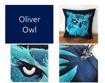 Oliver the Owl Cushion Delphine Brooks Pattern